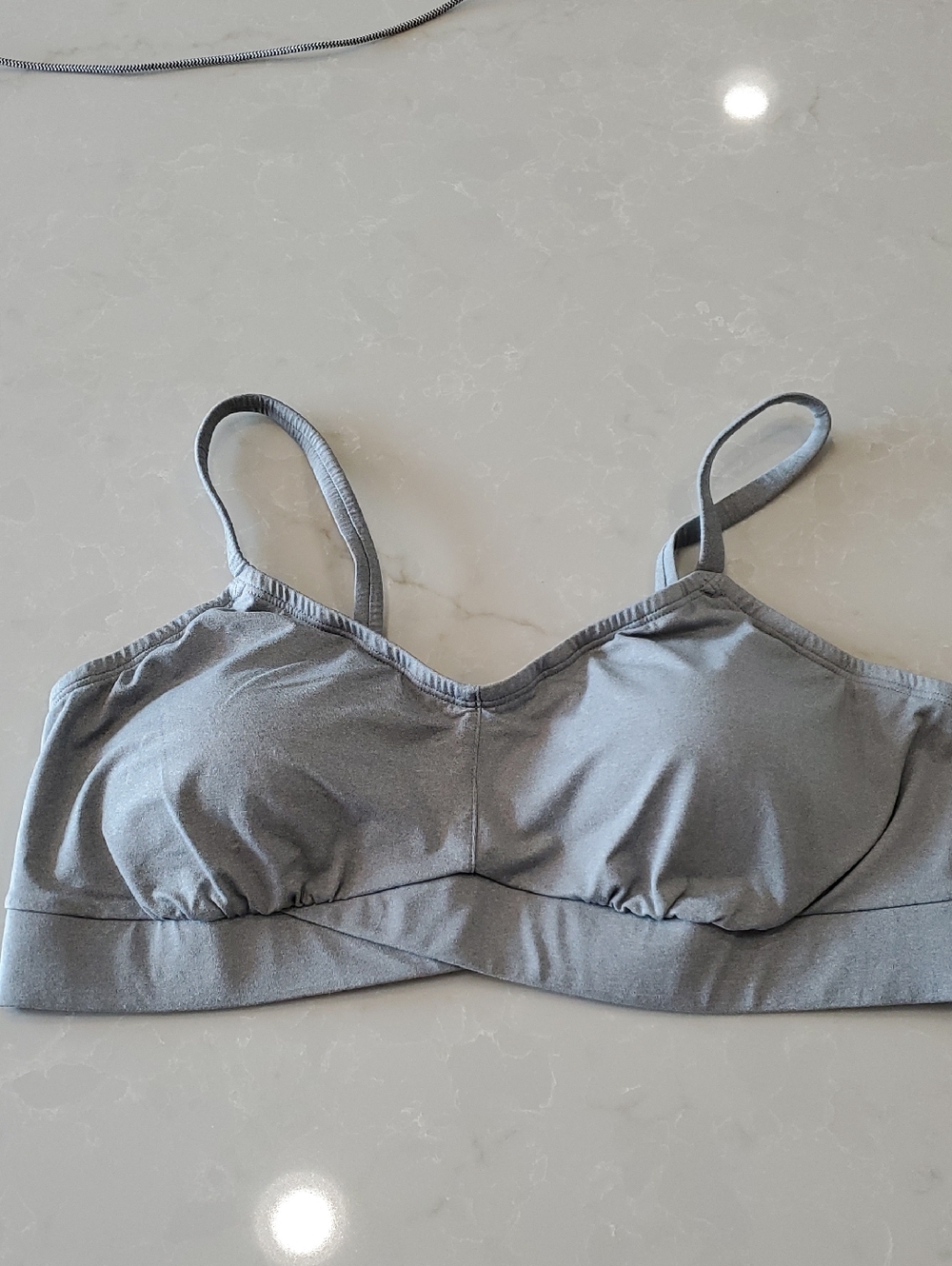 Torrid Sz 1 (1x) Gray Cross Front Bralette Sports Bra